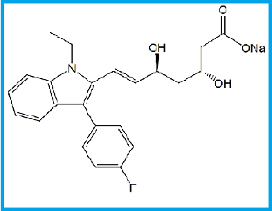 Fluvastatin EP Impurity C/ Fluvastatin BP Impurity C / Fluvastatin N-Ethyl Analog (USP) / N-Ethyl Fluvastatin Sodium
